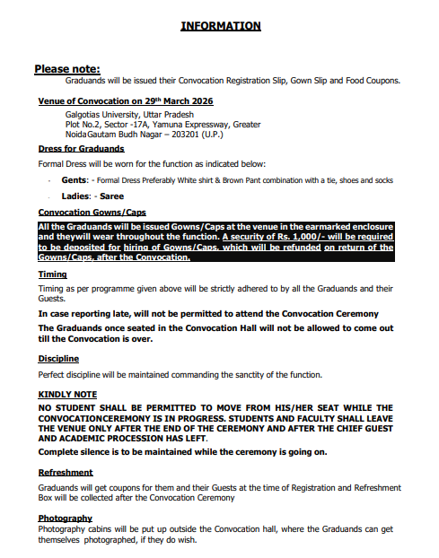 ActiLearn: INSTRUCTIONS FOR GRADUANDS ATTENDING THE CONVOCATION 2025 ...